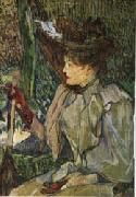 Henri de toulouse-lautrec Woman with Gloves oil painting